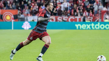 Federico Bernardeschi #10 seen in action during the MLS game...