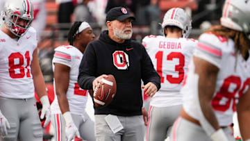 Ohio State's Jim Knowles ahead of a game against Rutgers.