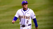 Tigers Herad Coach Jay Johnson as the LSU Tigers take on the Vanderbilt Commodores at Alex Box Stadium in Baton Rouge LA. Friday, April 5, 2024.