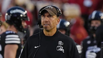 Iowa State Cyclones head coach Matt Campbell reacts during the fourth quarter against BYU at Jack Trice Stadium on Oct. 25, 2025, in Ames, Iowa.
