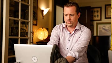 “Prodigal Son (Part 1)” – Pictured (L-R): Sean Murray as Special Agent Timothy McGee. Photo: Sonja Flemming/CBS ©2025 CBS Broadcasting, Inc. All Rights Reserved.