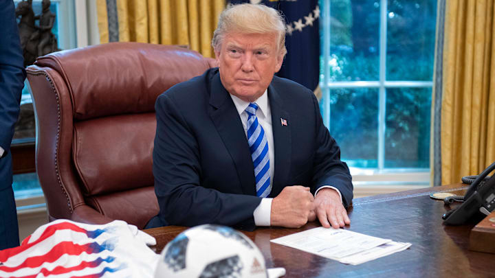 Gianni Infantino y Donald Trump en un encuentro en la Casa Blanca en 2018 Gianni Infantino y Donald Trump en un encuentro en la Casa Blanca en 2018