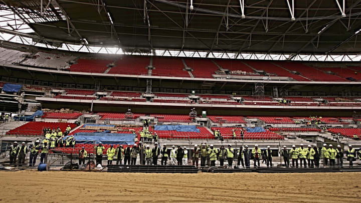 1966 World Cup Players Visit New Wembley Stadium
