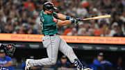 Cal Raleigh hit two balls out of the park against the Detroit Tigers Friday