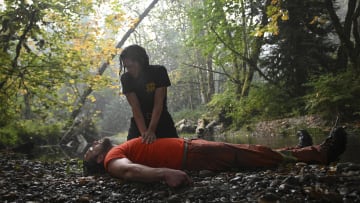 “No Good Deed” – An internal investigation is launched after a difficult rescue went awry and a life was lost, on FIRE COUNTRY, Friday, Jan. 6 (9:00-10:00 PM, ET/PT) on the CBS Television Network and available to stream live and on demand on Paramount+*. Pictured: Stephanie Arcila as Gabriela Perez and Max Thieriot as Bode Donovan. Photo: Sergei Bachlakov/CBS ©2022 CBS Broadcasting, Inc. All Rights Reserved.
