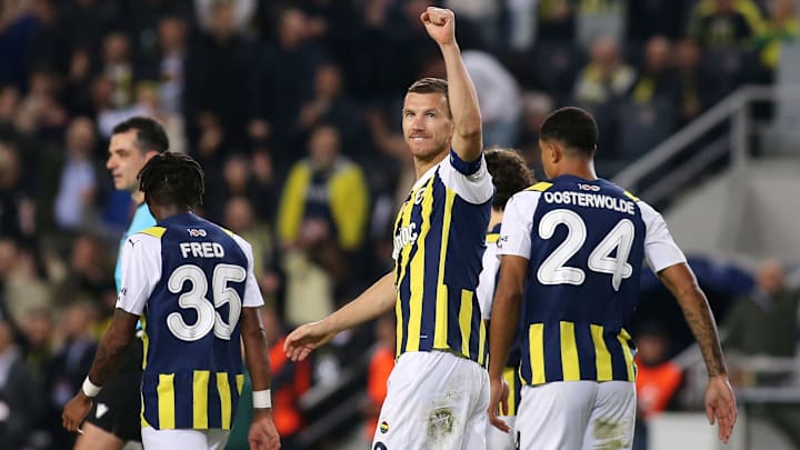 Edin Dzeko'nun gol sevinci Edin Dzeko'nun gol sevinci