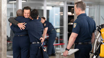 9-1-1 - ÒSob StoriesÓ - The 118 responds to a fire at a local animal shelter and races to evacuate all the animals. Meanwhile, Maddie takes a 9-1-1 call that sets her on a quest for answers. THURSDAY, MARCH 6 (8:00-9:00 p.m. EST), on ABC. (Disney/Christopher Willard)
RYAN GUZMAN, PETER KRAUSE