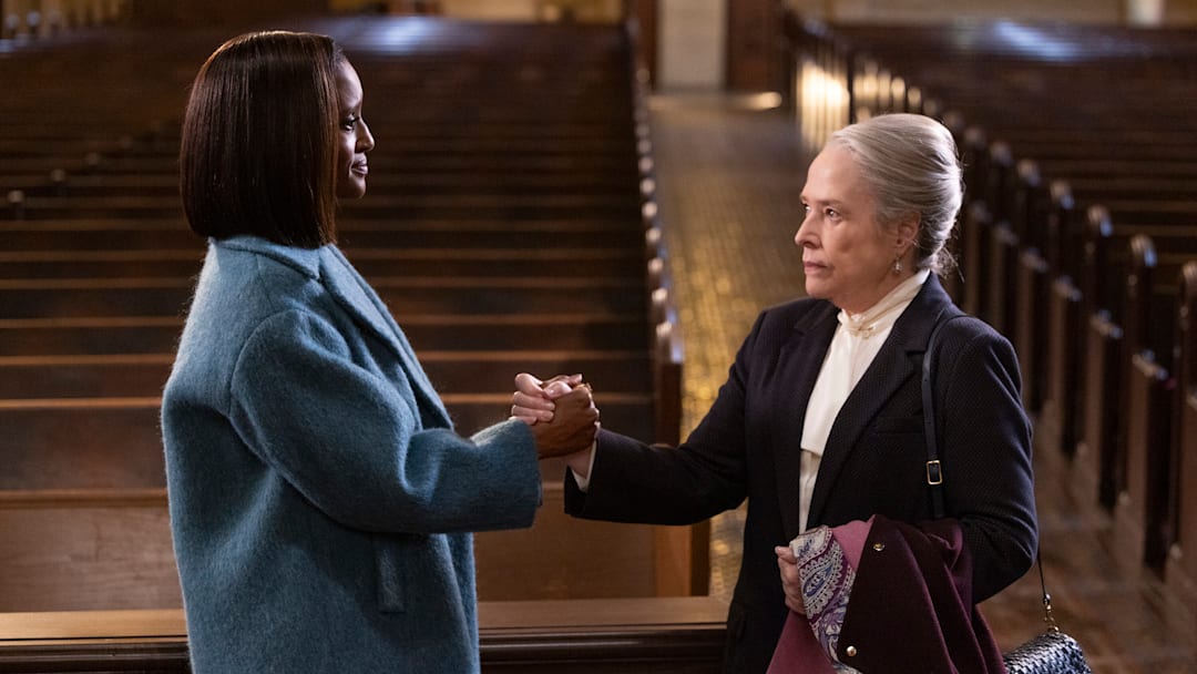 Matlock - “Harm Reduction” – Pictured (L-R): Skye P. Marshall as “Olympia Lawrence” and Kathy Bates as “Madeline Matlock”