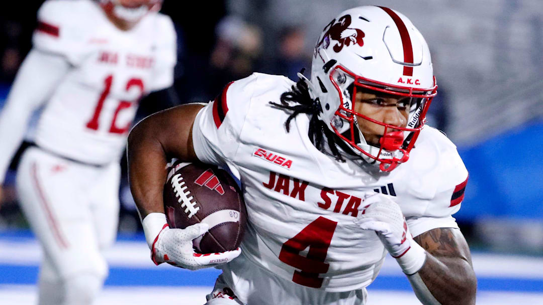 Jacksonville State running back Cam Cook led the FBS in rushing yards with 1,659 yards this season, but he's entering the transfer portal and looking for a new home.