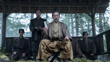 “SHOGUN” -- "A Dream of a Dream" -- Episode 10 (Airs April 23) Pictured (L-R): Hiroto Kanai as Kashigi Omi, Hiroyuki Sanada as Yoshii Toranaga. CR: Katie Yu/FX