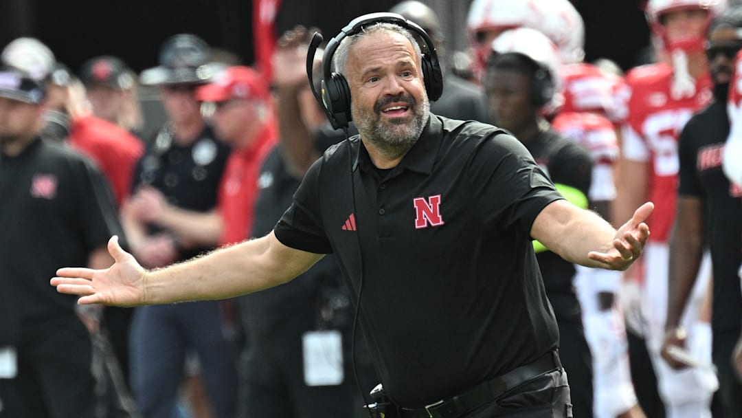Nebraska football head coach Matt Rhule