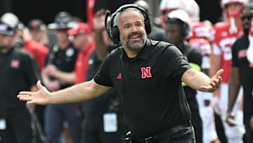 Nebraska football head coach Matt Rhule