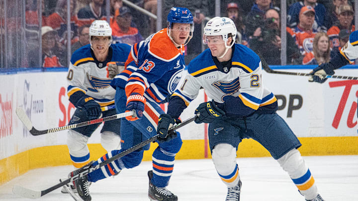 St Louis Blues v Edmonton Oilers