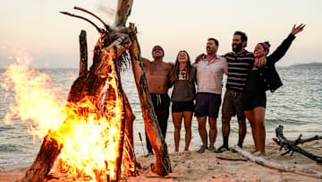“Committing to the Bit” – Castaways must fly blind during the immunity challenge, leaving one tribe with tribal council in their sights. The rising tensions within the losing tribe culminate in a historic tribal council, on SURVIVOR, Wednesday, March 12 (8:00-9:30 PM, ET/PT) on the CBS Television Network, and available to stream on Paramount+*. Jeff Probst serves as host and executive producer. Pictured (L-R): Joseph Hunter, Eva Erickson, Thomas Krottinger, Shauhin Davari, and Bianca Roses.