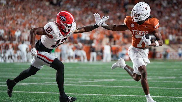Former Alabama wide receiver Isiah Bond of the Texas Longhorns. 
