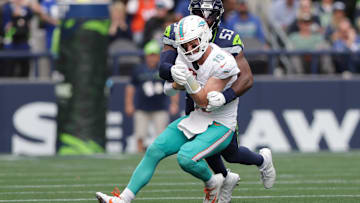 Miami Dolphins quarterback Skylar Thompson