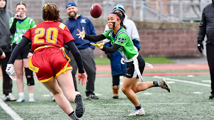 In its second time presented for WIAA amendment approval, girls flag football officially became a sanctioned sport Monday. In its second time presented for WIAA amendment approval, girls flag football officially became a sanctioned sport Monday.