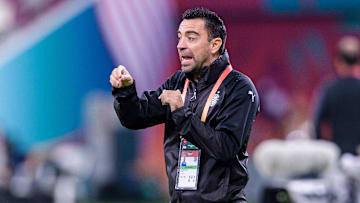 Xavi has touched down in Barcelona