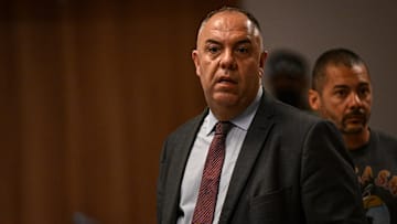 Marcos Braz fala em “piada” e ironiza declaração de Rodrigo Caetano sobre a arbitragem no Brasil.