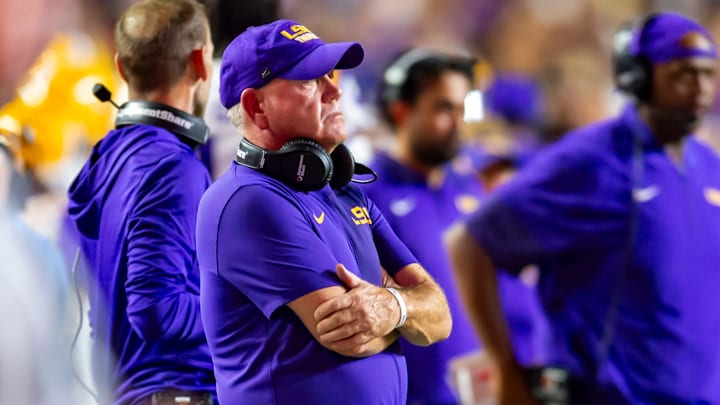 Former LSU offensive linemen Andrew Whitworth weighed in on Brian Kelly’s firing. Former LSU offensive linemen Andrew Whitworth weighed in on Brian Kelly’s firing.