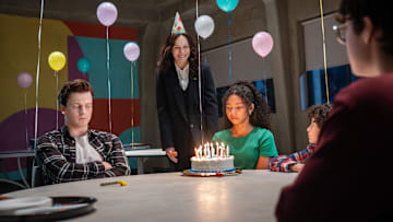 Fionn Laird as Nicky Wilholm; Mary-Louise Parker as Ms. Sigsby; Simone Miller as Kalisha; Viggo Hanvelt as Avery; Arlen So as George in The Institute season 1