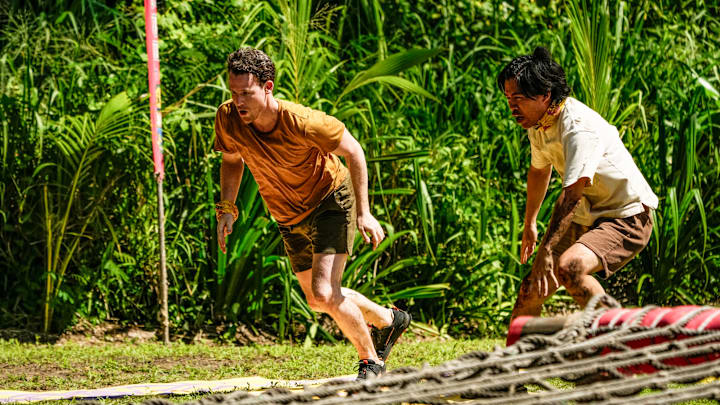 “Act One of a Horror Film” – SURVIVOR. Pictured (L-R): Steven Ramm and Jason Treul. Photo: Robert Voets/CBS ©2025 CBS Broadcasting, Inc. All Rights Reserved.