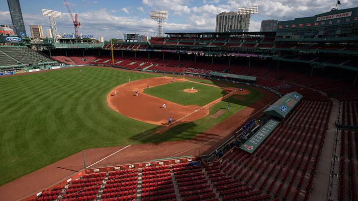 Sep 6, 2020; Boston, Massachusetts, USA; An empty Fenway Park is seen during the game between the Boston Red Sox and the Toronto Blue Jays. Mandatory Credit: Winslow Townson-Imagn Images