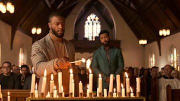 Aldis Hodge as Alex Cross, Isaiah Mustafa as John Sampson. Photo Credit: Keri Anderson/Prime Video.