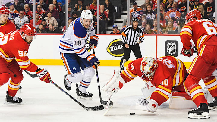 Edmonton Oilers v Calgary Flames