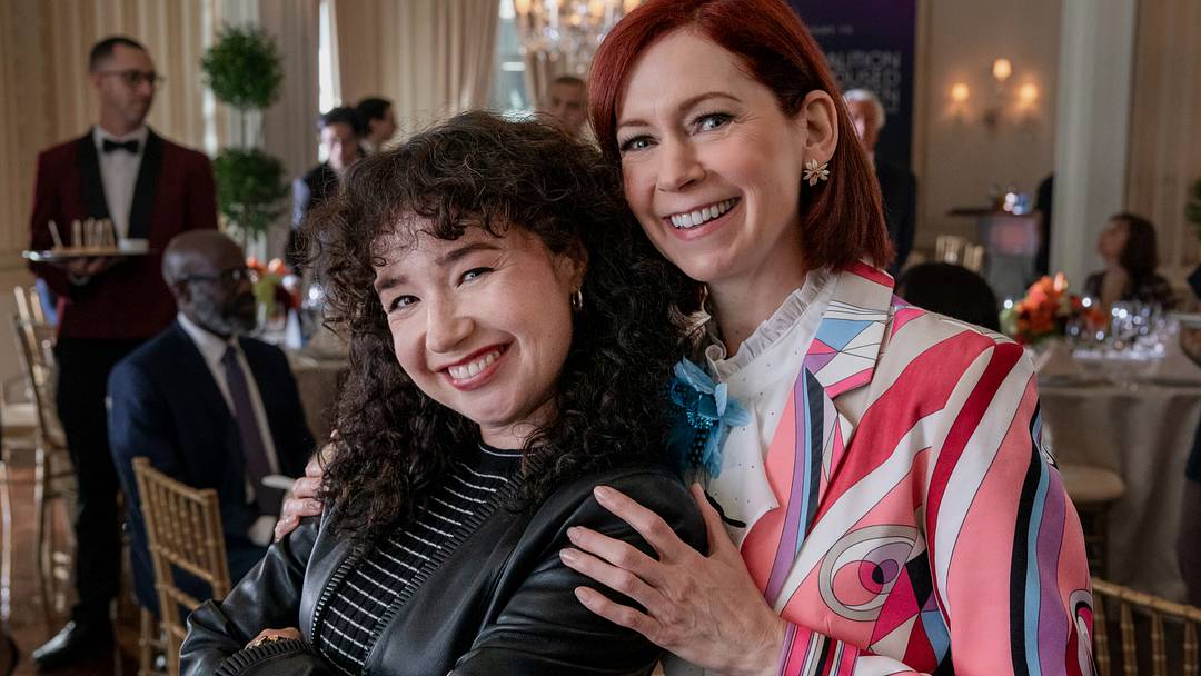 Pictured (L-R): Sarah Steele as Marissa Gold and Carrie Preston as Elsbeth Tascioni