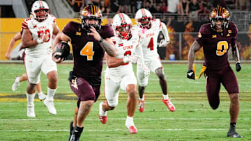 Arizona State Sun Devils running back Cam Skattebo (4).