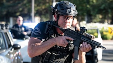 “Pariah” – When faced with a series of random shootings, one SWAT member’s family connections could be the key to stopping the next attack. Also, Hondo prepares to meet Rochelle’s parents for the first time, and Tan helps Luca navigate a sensitive situation, on S.W.A.T., Friday, Jan. 6 (8:00-9:00 PM, ET/PT) on the CBS Television Network and available to stream live and on demand on Paramount+*. Pictured: Kenneth “Kenny” Johnson as Dominique Luca. Photo: Bill Inoshita/Sony Pictures Television/CBS
