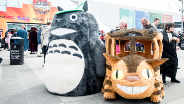 Catbus and Totoro from 'My Neighbor Totoro' (1988) at MCM London Comic Con
