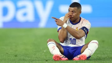 Kylian Mbappe suffered a broken nose against Austria
