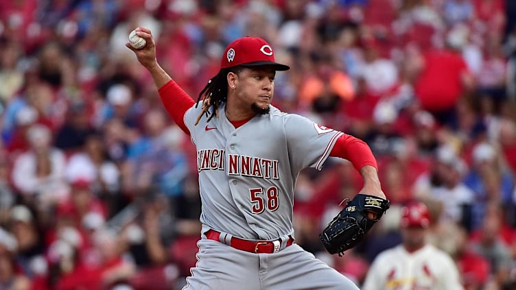 Sep 11, 2021; St. Louis, Missouri, USA;  Luis Castillo is the No. 1 trade target for the LA Angels.