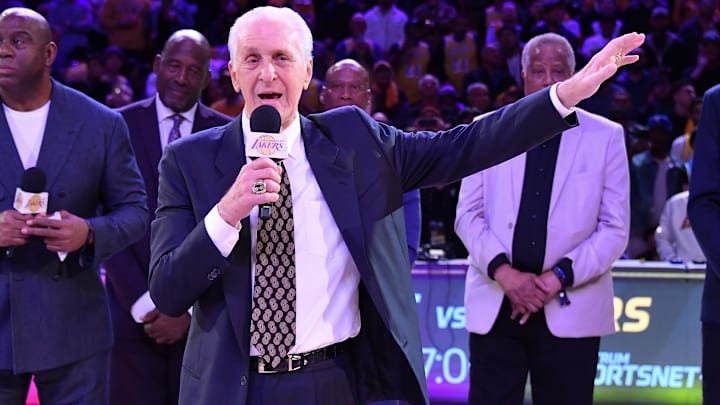 Celebrities At The Los Angeles Lakers Game