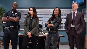 THE ROOKIE - ÒThe MickeyÓ - On CelinaÕs last day as a rookie, John gives her one final test. Meanwhile, Bailey makes a new friend, and Lucy places her faith in Seth for an undercover assignment. TUESDAY, FEB. 18 (9:00-10:00 p.m. EST) on ABC. (Disney/Mike Taing) 
RICHARD T. JONES, ALYSSA DIAZ, MEKIA COX, SHAWN ASHMORE