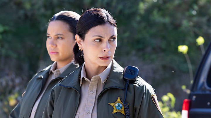“Death & Taxes” – Pictured: Michele Weaver as Cassidy Campbell and Morena Baccarin as Sheriff Mickey Fox. 
