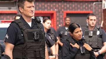THE ROOKIE - ÒThe ShotÓ - Now recovering from a gunshot wound and feeling the effects of his age, John and the team welcome two new rookies and continue the hunt for two dangerous inmates with very personal vendettas following their prison escape. TUESDAY, JAN. 7 (10:00-11:00 p.m. EST) on ABC. 
NATHAN FILLION, LISSETH CHAVEZ