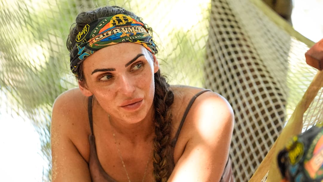 “Blood Will Be Drawn” – A boat arrives delivering a very important message to the overjoyed castaways. Old alliance members reconvene to talk strategy, as the game has shifted since they last saw each other. Then, the game intensifies when a two-part challenge leads to the season’s first individual immunity win, on SURVIVOR, Wednesday, Nov. 5 . Pictured (L-R): Sage Ahrens-Nichols. Photo: Robert Voets/CBS ©2025 CBS Broadcasting, Inc. All Rights Reserved.