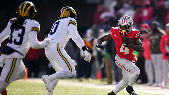 Jeremiah Smith was held to just five receptions and 35 yards with a touchdown in Ohio State's 2024 loss to Michigan. Jeremiah Smith was held to just five receptions and 35 yards with a touchdown in Ohio State's 2024 loss to Michigan.
