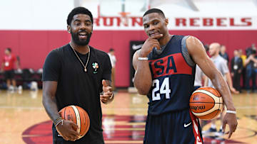 Un intercambio entre Irving y Westbrook podría ser considerado por los Lakers