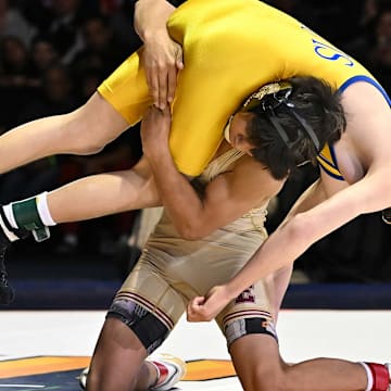 Freshman Samuel Sanchez (bottom) of Esperanza finished his first high school season as the 106-pound High School On SI National Champion.
