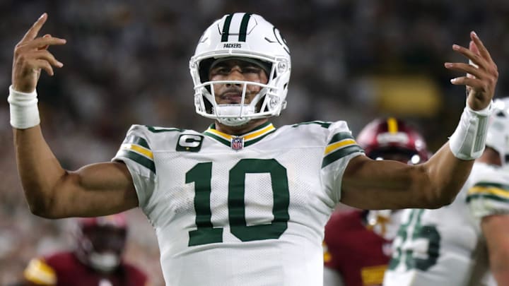 Green Bay Packers quarterback Jordan Love is a solid prop target in Week 4. 