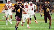 Arizona State Sun Devils running back Cam Skattebo (4).