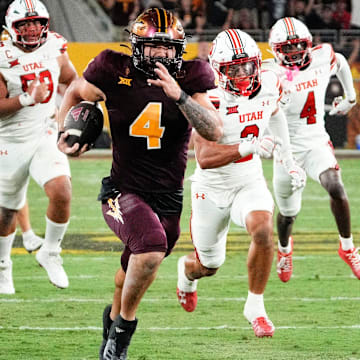 Arizona State Sun Devils running back Cam Skattebo (4).