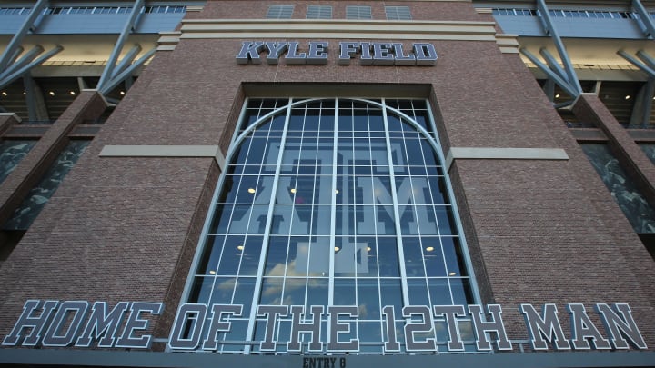 Oct 29, 2016; College Station, TX, USA;  A view of the exterior of Kyle Field before the Texas