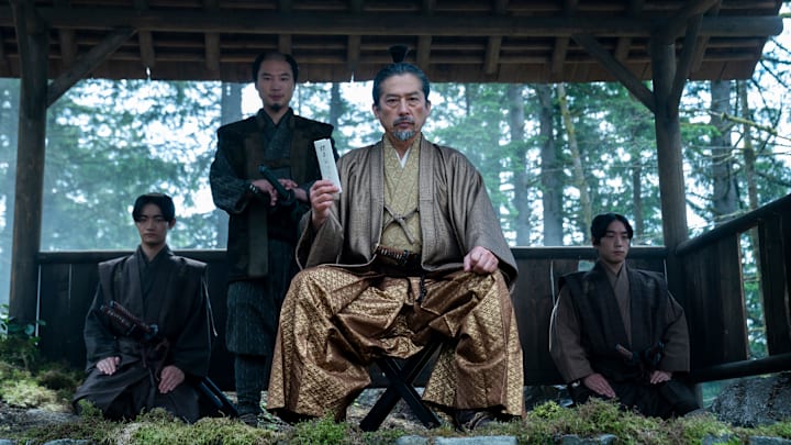 “SHOGUN” -- "A Dream of a Dream" -- Episode 10 (Airs April 23) Pictured (L-R): Hiroto Kanai as Kashigi Omi, Hiroyuki Sanada as Yoshii Toranaga. CR: Katie Yu/FX