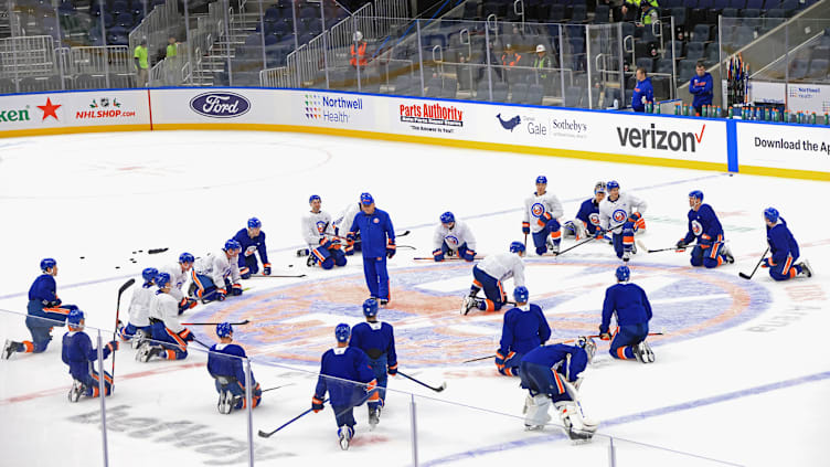 New York Islanders First Practice At UBS Arena