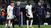 Bukayo Saka limped off for England against Greece on Thursday night
